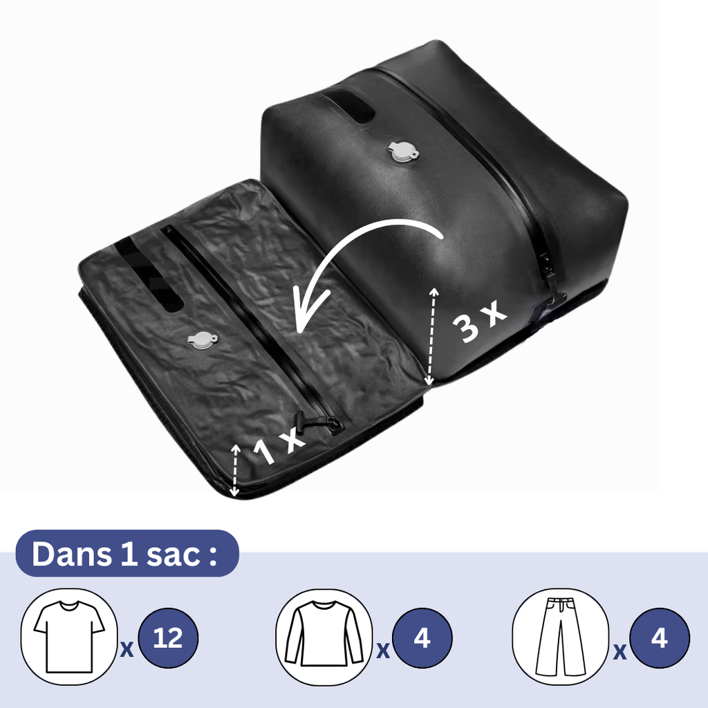 Sac de compression pour le voyage