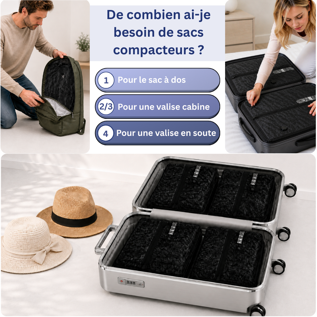 Sac de compression pour le voyage