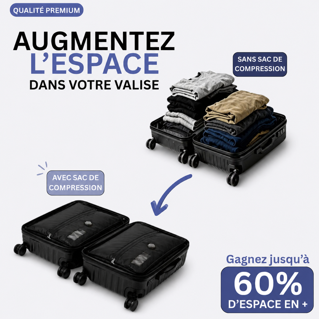 Sac de compression pour le voyage